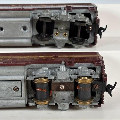 LOT 748: Athearn Genesis HO Union Pacific #2047, Pennsylvania Maroon Locomotive 9506-A and Train Car 9506-B along with Various Train Cars