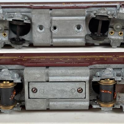 LOT 748: Athearn Genesis HO Union Pacific #2047, Pennsylvania Maroon Locomotive 9506-A and Train Car 9506-B along with Various Train Cars