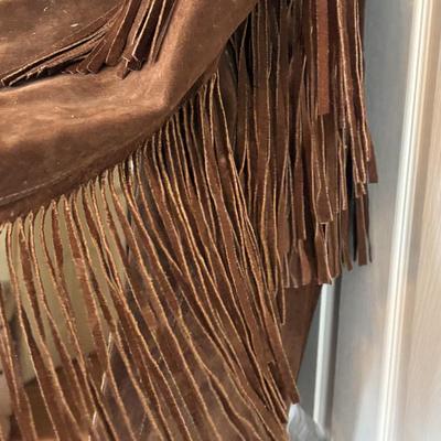 LOT 760: Leather Fashions by Harry Pollack sz46 Jacket & Schott Bros. Rancher Leather/Suede Fringed Jacket sz46