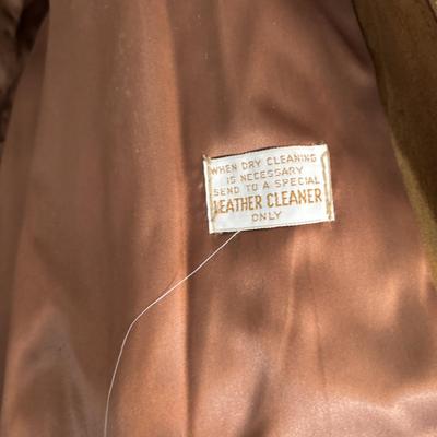 LOT 760: Leather Fashions by Harry Pollack sz46 Jacket & Schott Bros. Rancher Leather/Suede Fringed Jacket sz46