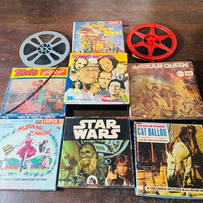 LOT 514: Vintage Super-8 Movie Clips Film Reels Including Star Wars, Sound of Music and More
