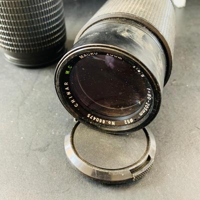 LOT 518: Large Assortment of 35mm Cameras, Lenses and More