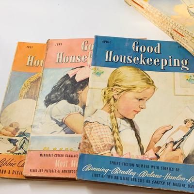 LOT526: Collection of Early 20th Century Magazines Including Cosmopolitan , Good House Keeping and Collection of Political Cartoons and More