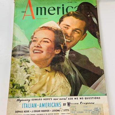 LOT526: Collection of Early 20th Century Magazines Including Cosmopolitan , Good House Keeping and Collection of Political Cartoons and More