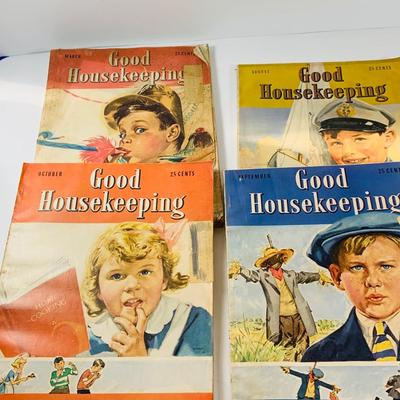 LOT526: Collection of Early 20th Century Magazines Including Cosmopolitan , Good House Keeping and Collection of Political Cartoons and More