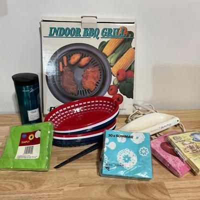 BBQ Grill, Electric Knife, Napkins Plus
