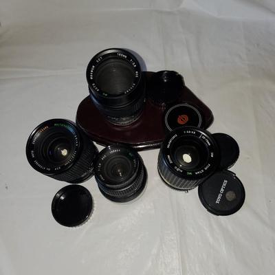 Lot of 4 Vintage 35 mm Camera Lenses