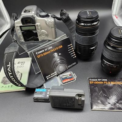 Canon EOS Rebel XT Digital camera and accessories