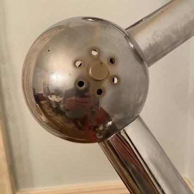 MCM 1970s 70s Robert Sonneman Space Age Orb Ball Chrome Molecule Lamp!