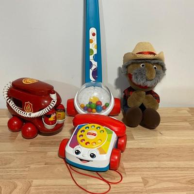 Vintage Toys, Tonga Toddlers Fire Phone/Truck 1975 Plus Shotgun Red