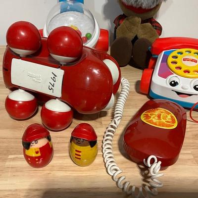 Vintage Toys, Tonga Toddlers Fire Phone/Truck 1975 Plus Shotgun Red