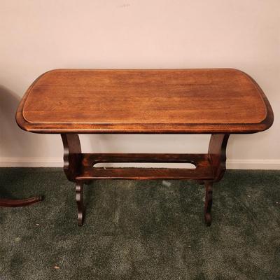 Solid Wood Side Table 32x14x26