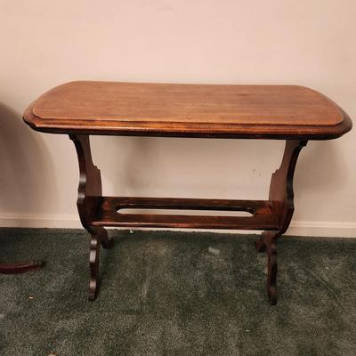 Solid Wood Side Table 32x14x26