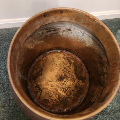 Large Metal Pot with Lid