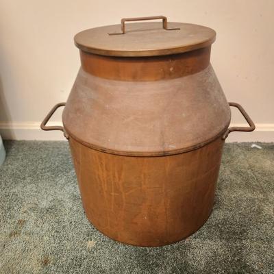 Large Metal Pot with Lid
