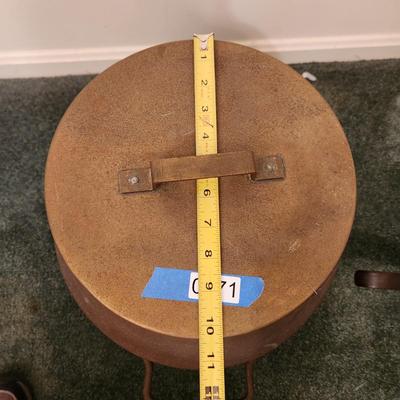 Large Metal Pot with Lid