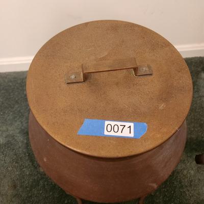 Large Metal Pot with Lid