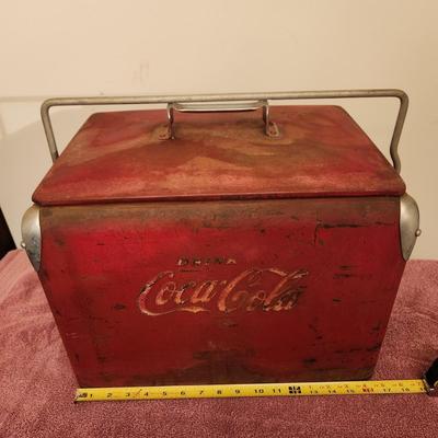 Vintage Coca-Cola Cooler w Bottle Opener