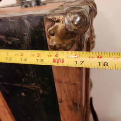 Antique Wooden Trunk 29"x17"x12"