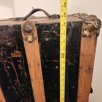 Antique Wooden Trunk 29"x17"x12"