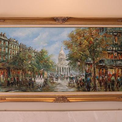 Framed Original Painting on Canvas
