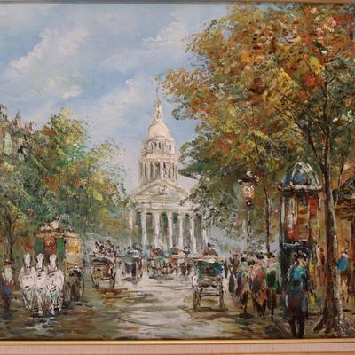 Framed Original Painting on Canvas