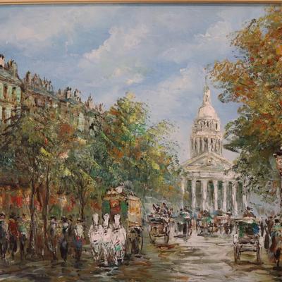 Framed Original Painting on Canvas