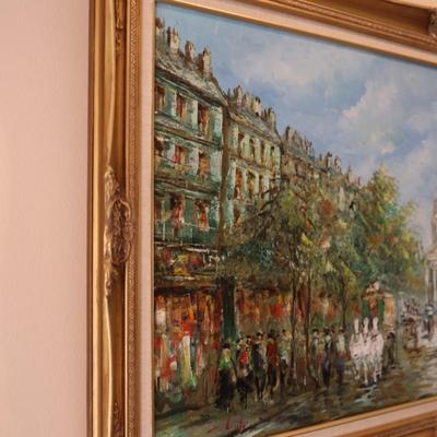 Framed Original Painting on Canvas