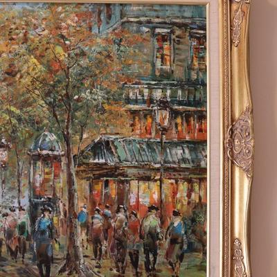 Framed Original Painting on Canvas