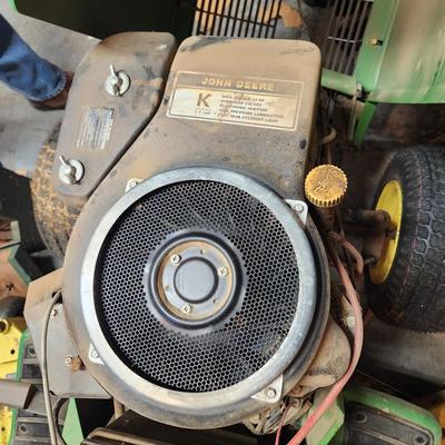 John Deere Gt 262 17 HP Riding Mower Running. Watch video