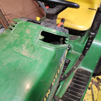 John Deere Gt 262 17 HP Riding Mower Running. Watch video