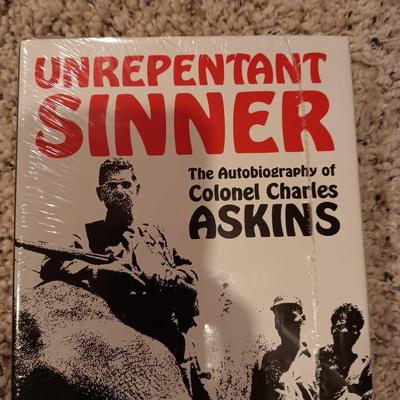 NEW FACTORY SEALED "UNREPENTANT SINNER THE AUTOBIOGRAPHY OF COLONEL CHARLES ASKINS"