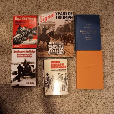 6 NON FICTION BOOKS ON MILITARY AND WAR