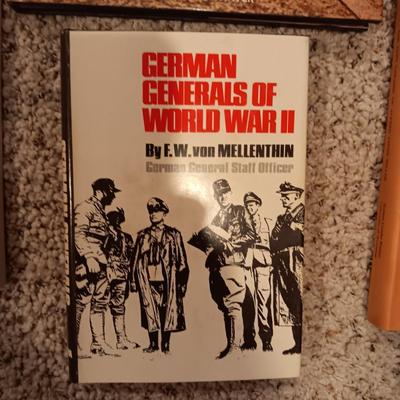 6 NON FICTION BOOKS ON MILITARY AND WAR