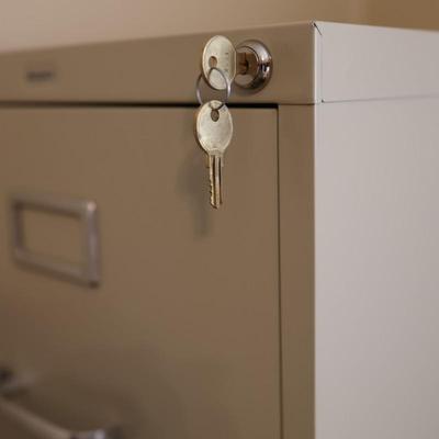Realspace Four Drawer File Cabinet with Keys