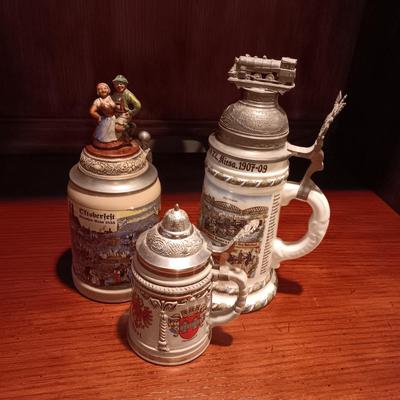 3 GERMAN STEINS