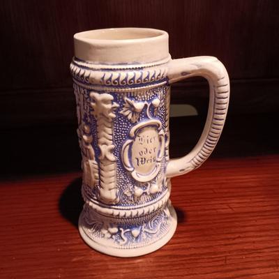 3 GERMAN STEINS AND A BEER MUG