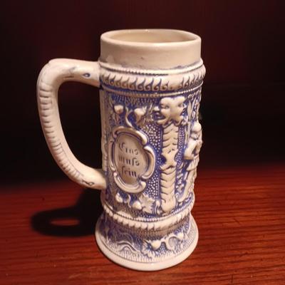 3 GERMAN STEINS AND A BEER MUG