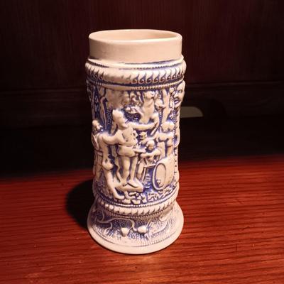 3 GERMAN STEINS AND A BEER MUG