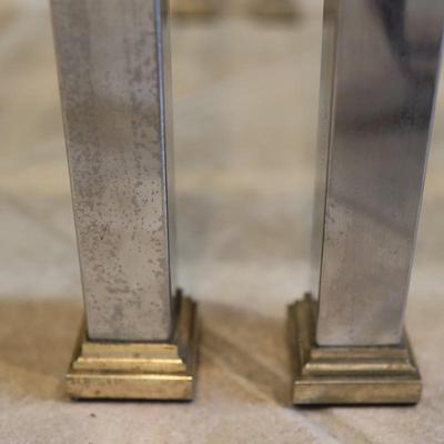 Vintage Pair of Chrome End Tables