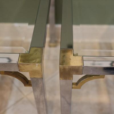 Vintage Pair of Chrome End Tables