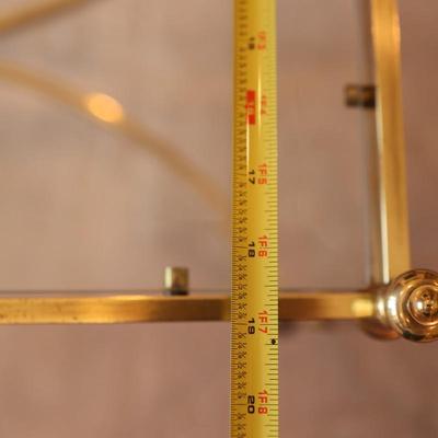 Brass & Glass Top Regency Style Coffee Cocktail Table