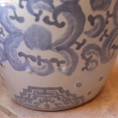 Vintage Blue & White Garden Seat/Table
