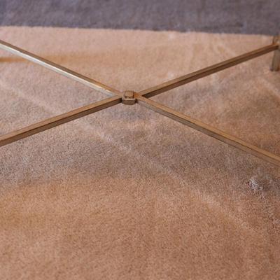 Hickory Oval Glass Coffee Table