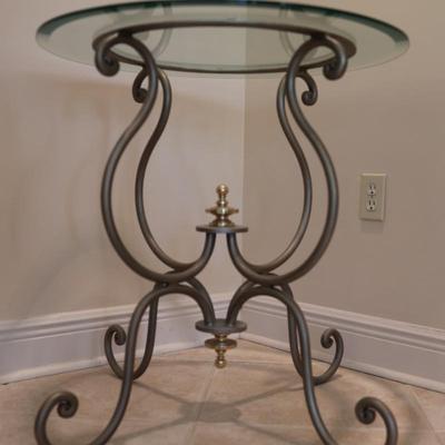 Round Beveled Glass Tabletop