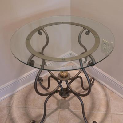 Round Beveled Glass Tabletop