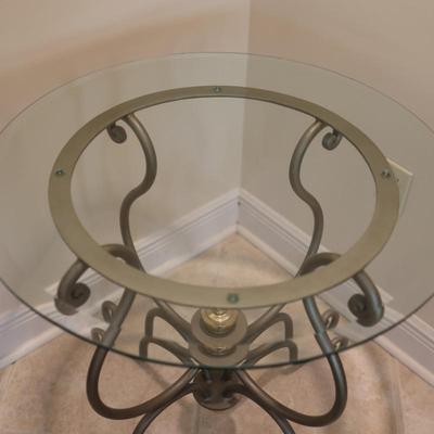 Round Beveled Glass Tabletop