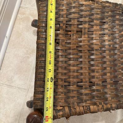 Vintage Child's Woven Rocking Chair (See Details)