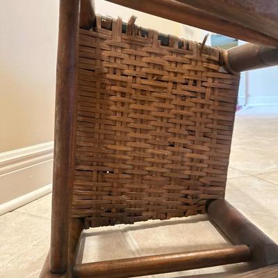 Vintage Child's Woven Rocking Chair (See Details)