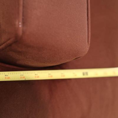 Hickory Chair Brown Polyester Sofa with Ottoman